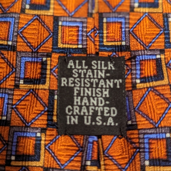 J. Z Richards stunning geometric orange and blue time! - Picture 3 of 4